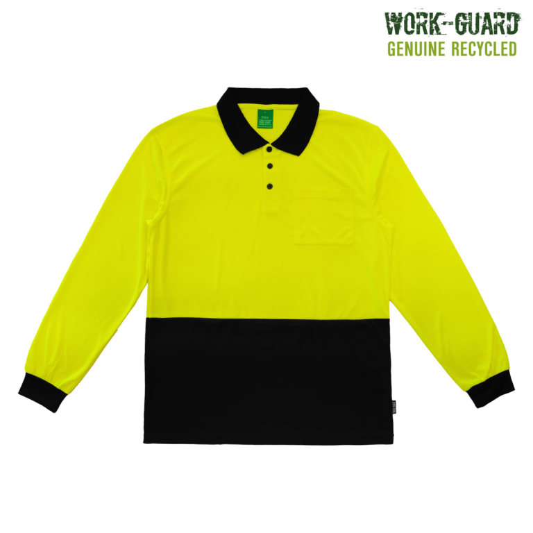 Workguard <b>Recycled</b> Hi Vis Longsleeve Polo - Image 2