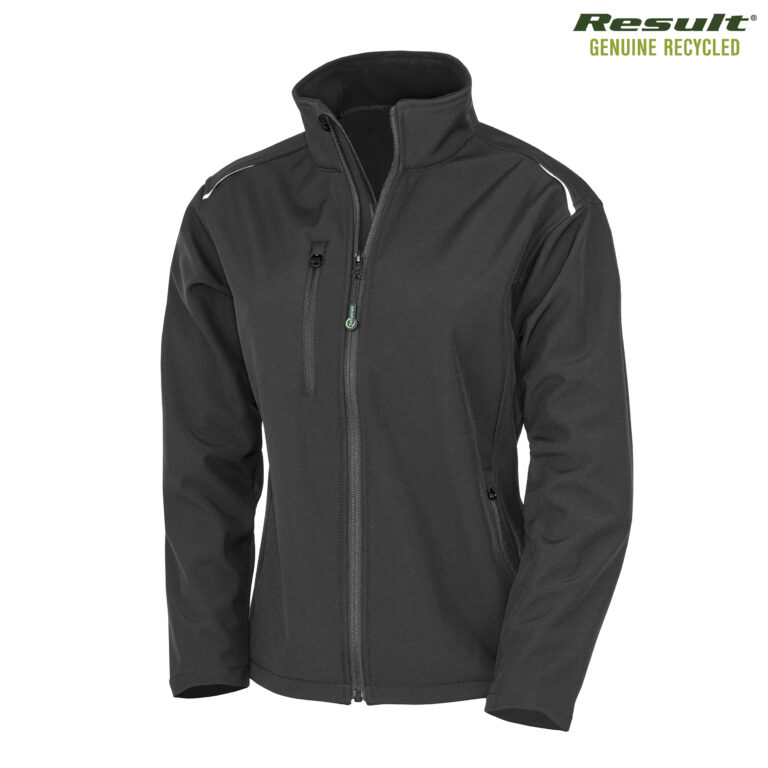 Result Ladies' Printable <b>Recycled</b> 3-Layer Softshell Jacket - Image 3