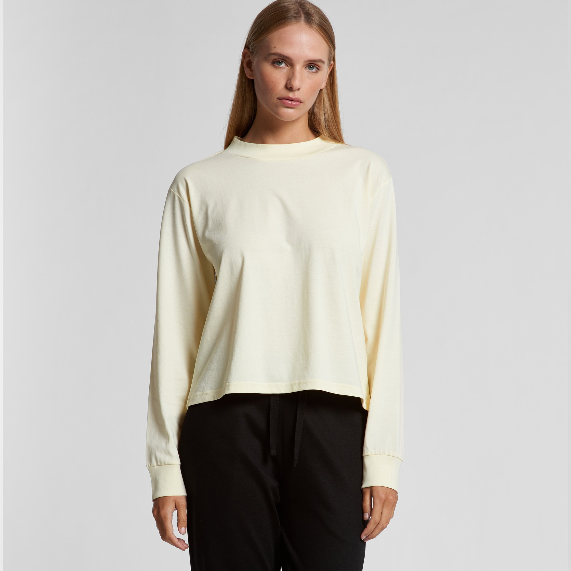 Wo's Mock L/S Tee - 4070