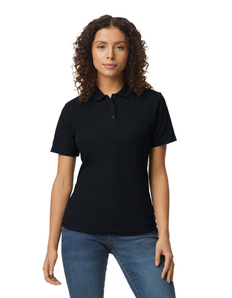GildanÂ® Softstyleâ¢ Ladies Double PiquÃ© Polo - Image 2