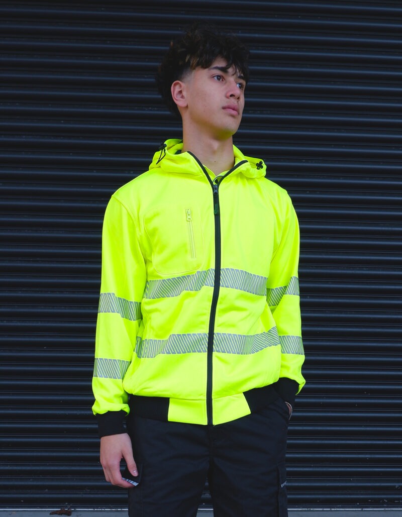 Workguard <b></noscript>Recycled</b> Hi Vis Day/Night Zipped Hoodie
