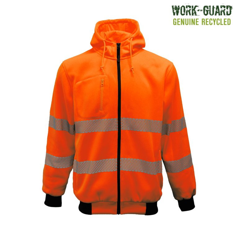 Workguard <b>Recycled</b> Hi Vis Day/Night Zipped Hoodie - Image 3