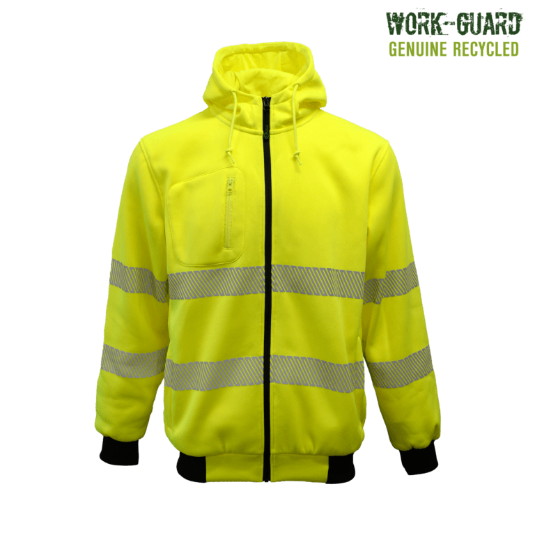 Workguard <b>Recycled</b> Hi Vis Day/Night Zipped Hoodie - Image 2