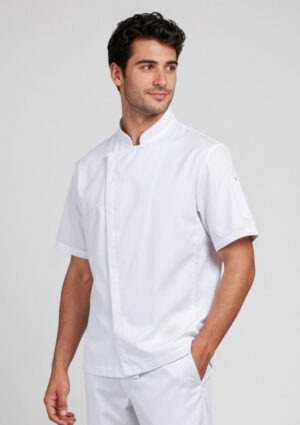 Mens Alfresco Short Sleeve Chef Jacket Mens Alfresco Short Sleeve Chef Jacket
