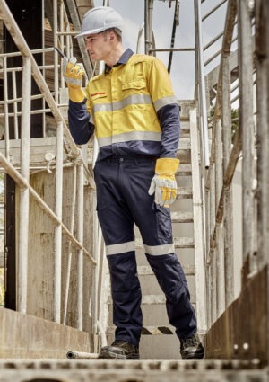 Mens Orange Flame Taped Cargo Pant (Stout) Mens Orange Flame Taped Cargo Pant (Stout)