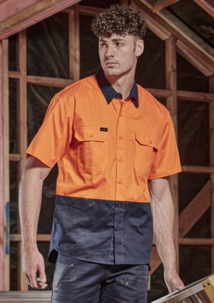 Mens Hi Vis Short Sleeve Shirt Mens Hi Vis Short Sleeve Shirt