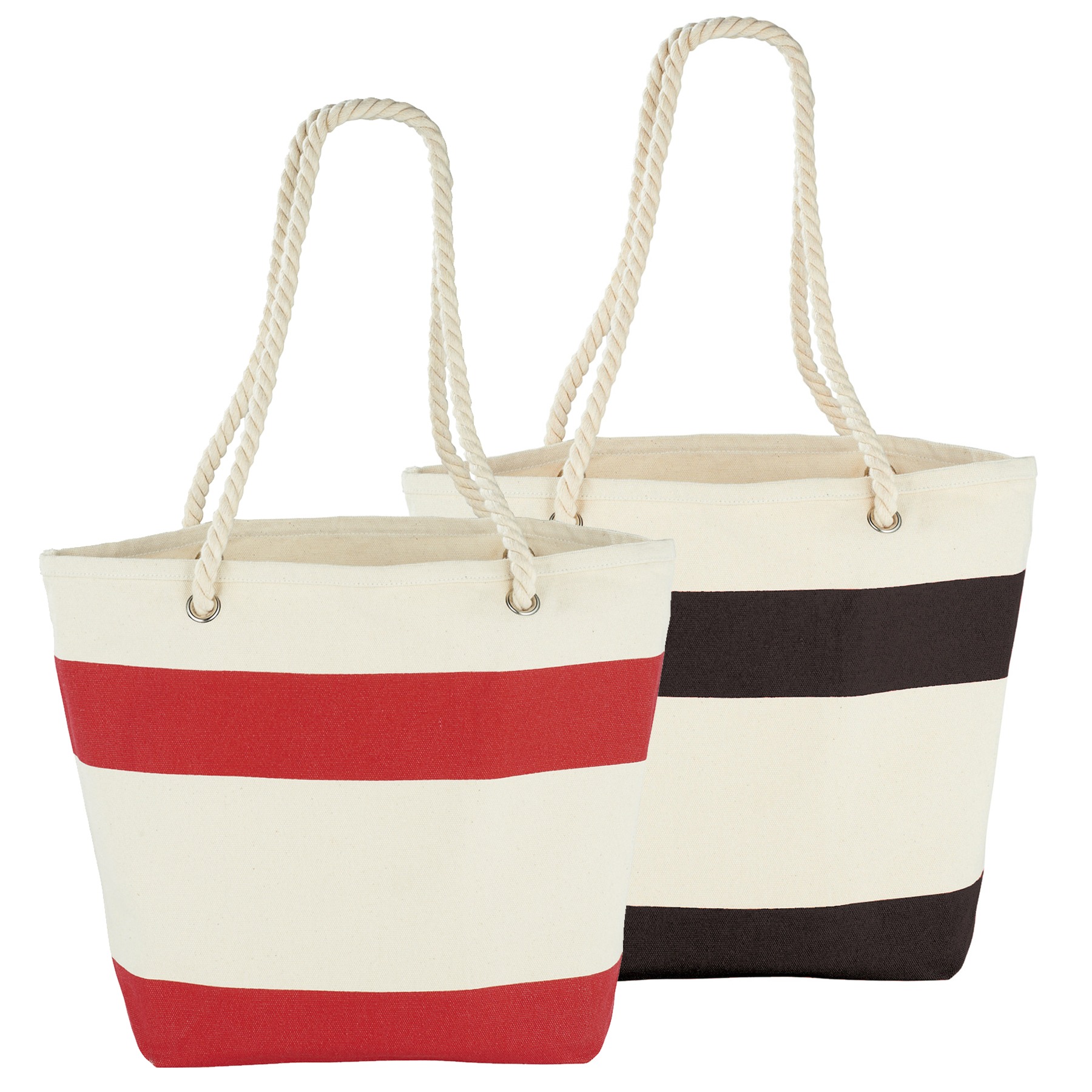 Capri Stripes Cotton Shopper Tote