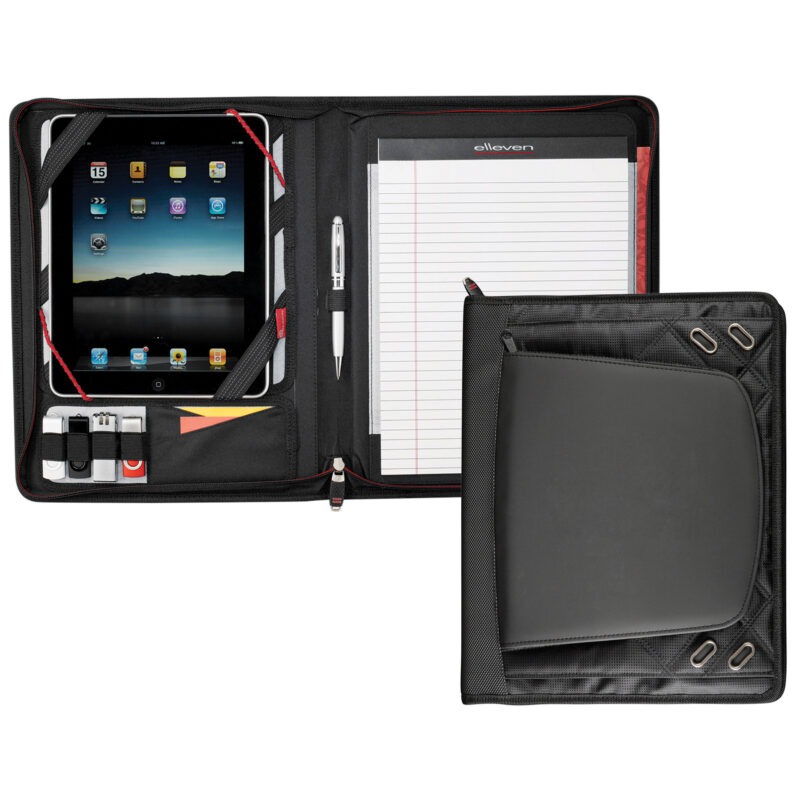 Elleven Large Zippered Padfolio