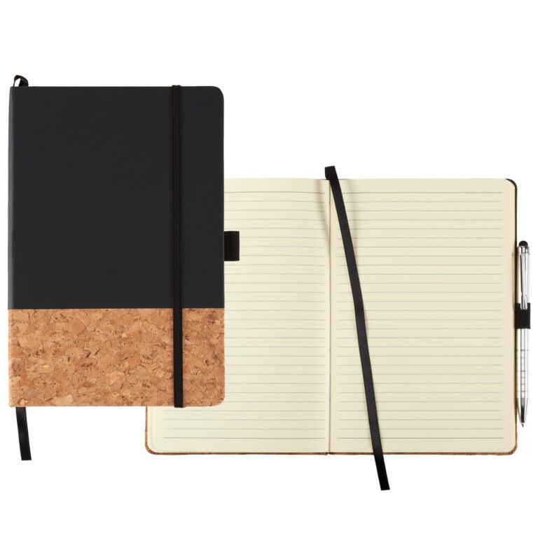 Lucca Hard Bound JournalBook - Black - Image 2