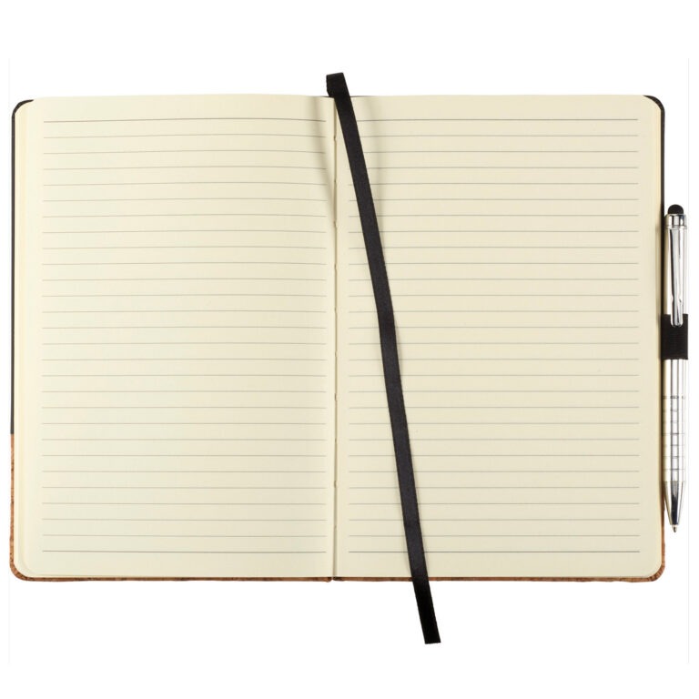 Lucca Hard Bound JournalBook - Black - Image 3