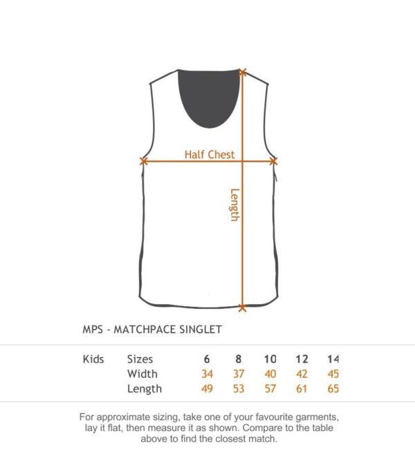 Matchpace Singlet - Kids - Image 2
