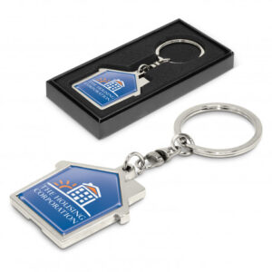 House Metal Key Ring House Metal Key Ring