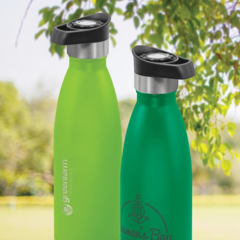 Mirage Powder Coated Vacuum Bottle - Push Button L