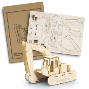 BRANDCRAFT Excavator Wooden Model BRANDCRAFT Excavator Wooden Model