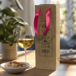 Champagne Ribbon Handle Paper Bag Champagne Ribbon Handle Paper Bag