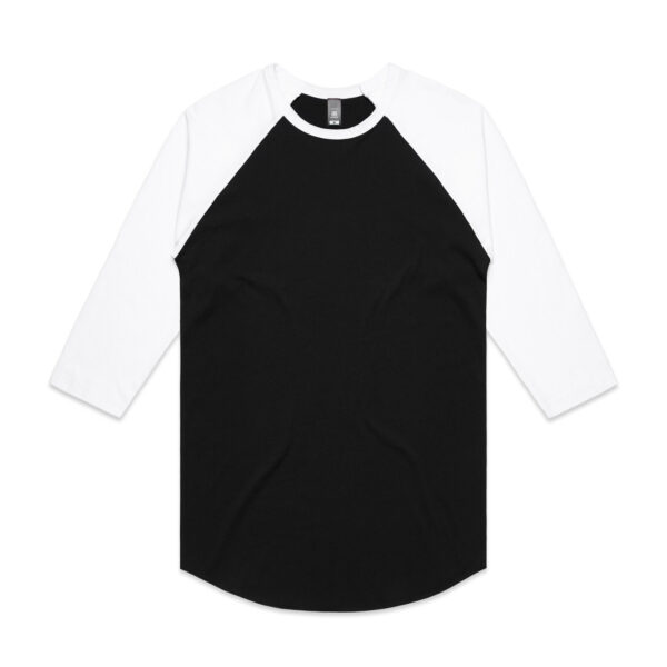 AS Colour Raglan 3/4 Sleeve Unisex Tee 5012 - Image 2
