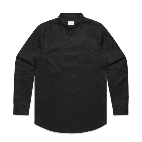 Mens Linen Shirt - 5418 - Image 2