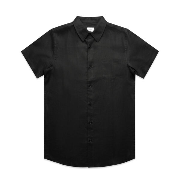 Mens Linen S/S Shirt - 5420 - Image 2