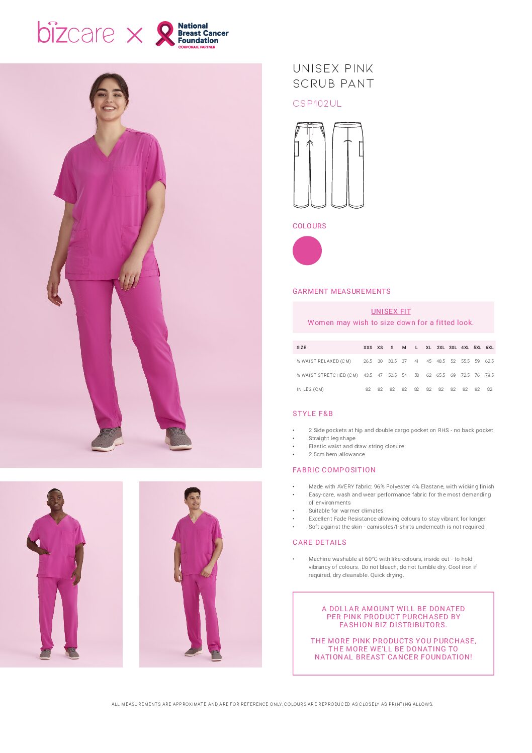 Unisex Scrub Pant