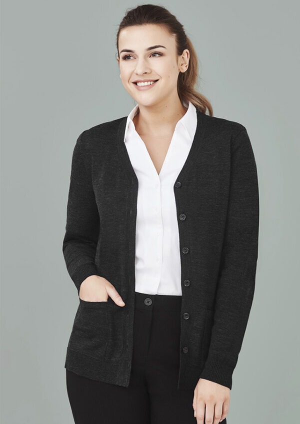 Womens Button Front Cardigan - Image 2