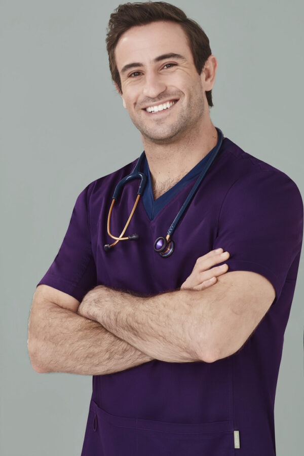 Mens Riley V-Neck Scrub Top - Image 2