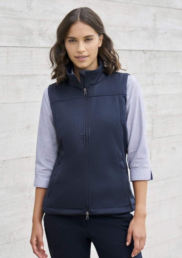 Ladies BIZTECH Plain Soft Shell Vest - Image 2