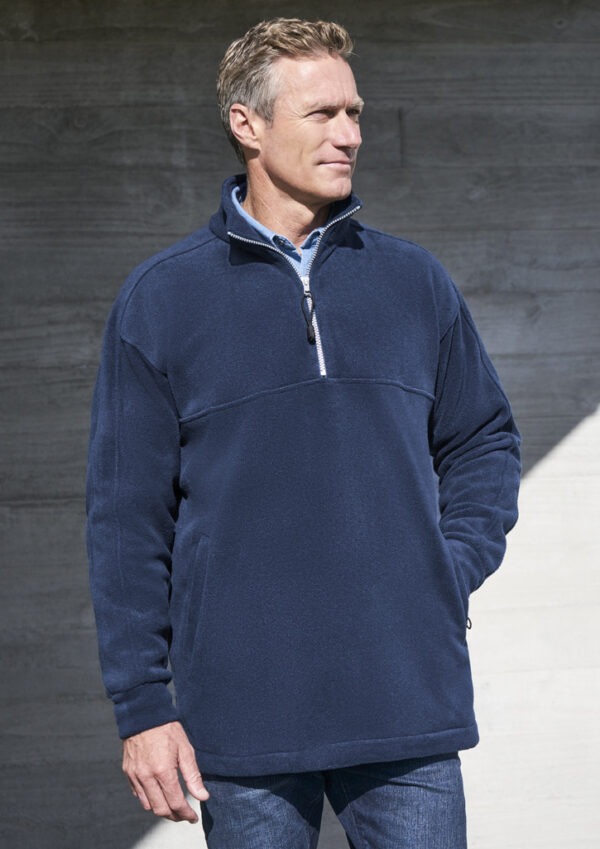 BIZ PF380 Heavy Weight Zip Poly Fleece Top - Image 2