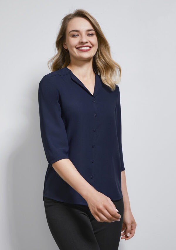 Lily Longline Blouse 3/4 Ladies - Image 2