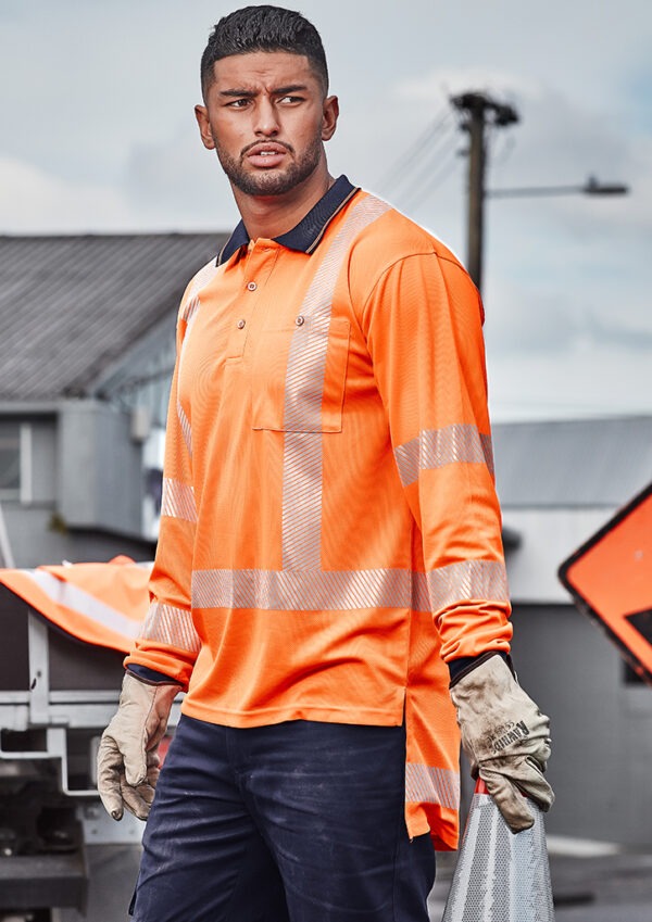 Mens TTMC-W17 Segmented L/S Polo - Image 2