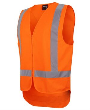 JB's NSW/QLD RAIL (D+N) ZIP X BACK SAFETY VEST JB's NSW/QLD RAIL (D+N) ZIP X BACK SAFETY VEST