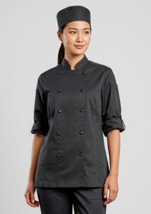 Womens Gusto Long Sleeve Chef Jacket Womens Gusto Long Sleeve Chef Jacket