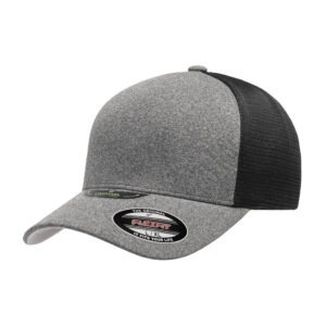 Flexfit Unipanel Trucker Mesh Cap - Heather Grey Flexfit Unipanel Trucker Mesh Cap - Heather Grey