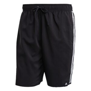 3-Stripes Swim Shorts - Black / White 3-Stripes Swim Shorts - Black / White