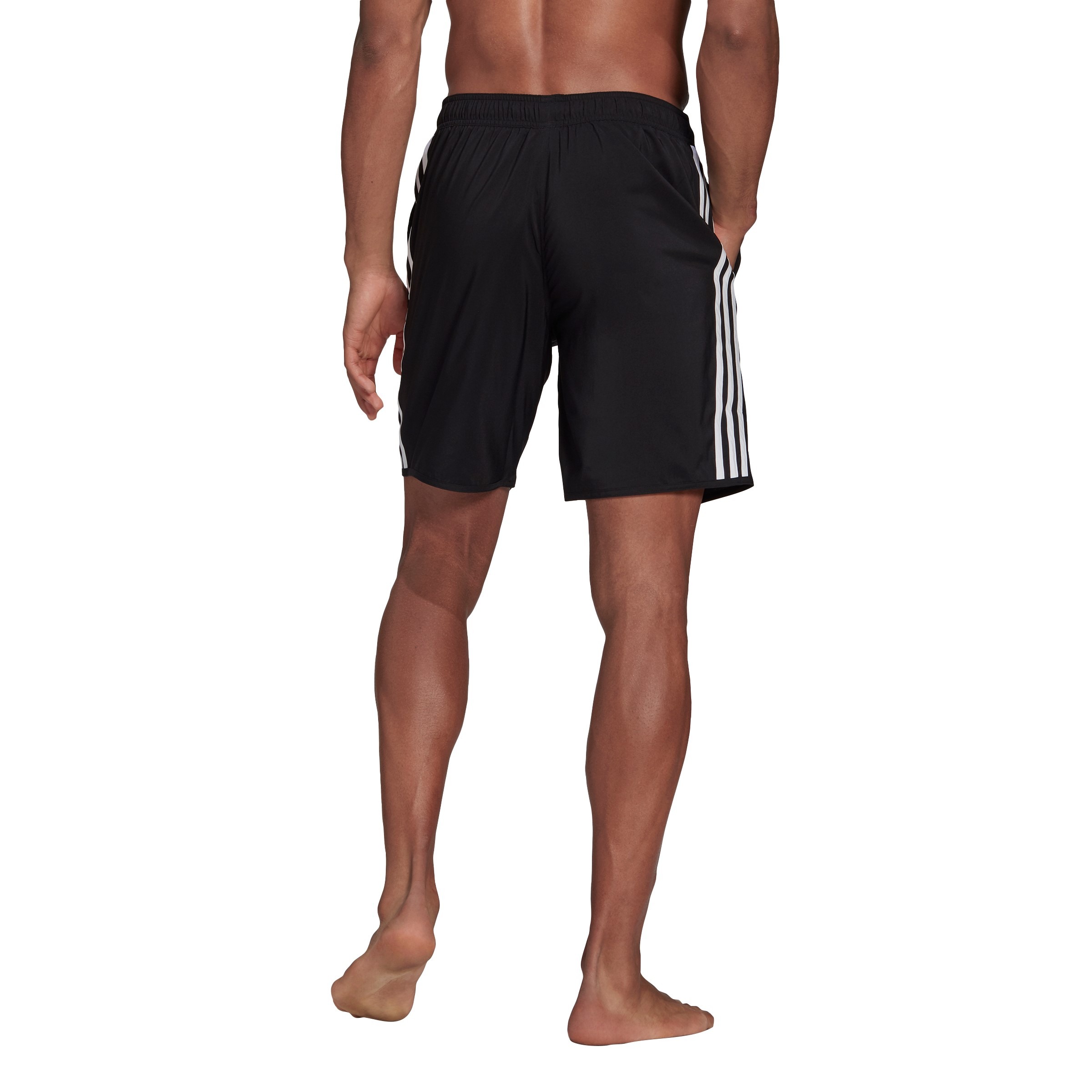 3-Stripes Swim Shorts - Black / White