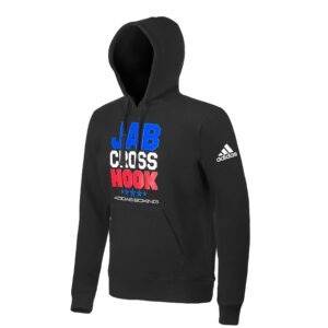 Jab Cross Hook Hoody - Black/White Jab Cross Hook Hoody - Black/White