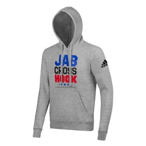 Jab Cross Hook Hoody - Heather Grey/Black Jab Cross Hook Hoody - Heather Grey/Black