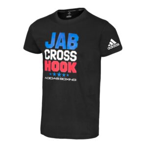 Jab Cross Hook Tee - Black/White Jab Cross Hook Tee - Black/White