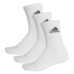 Cushioned Crew Socks 3 Pairs - White Cushioned Crew Socks 3 Pairs - White
