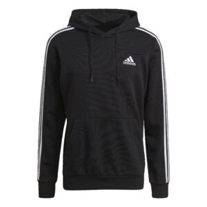 Essentials 3-Stripes Hoodie - Black Essentials 3-Stripes Hoodie - Black