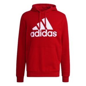 Essentials Fleece Big Logo Hoodie - Scarlet/White Essentials Fleece Big Logo Hoodie - Scarlet/White