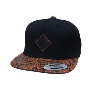 Brown Snakeskin Flatpeak Brown Snakeskin Flatpeak