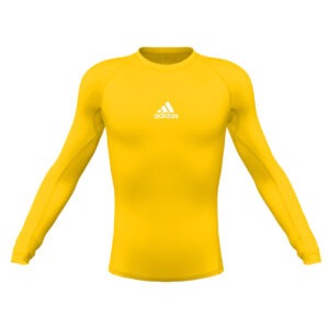 Youth Techfit Longsleeve Compression Top - Yellow Youth Techfit Longsleeve Compression Top - Yellow