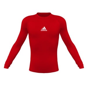Youth Techfit Longsleeve Compression Top - Red Youth Techfit Longsleeve Compression Top - Red