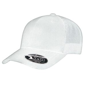 Recycled Mesh Trucker Cap - White/White Recycled Mesh Trucker Cap - White/White