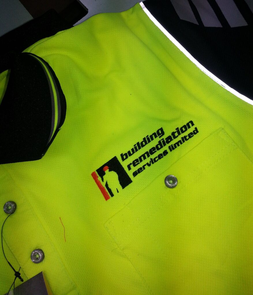 Hi viz custom embroidered polo shirt