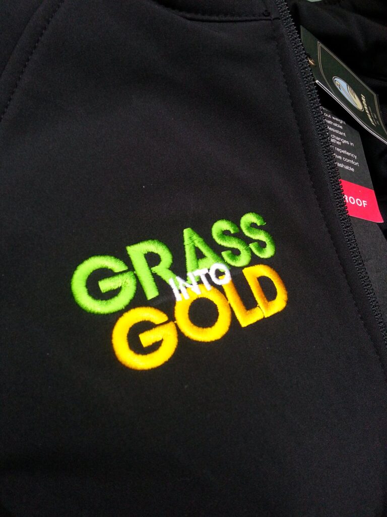 custom embroidery using 3 coloured threads
