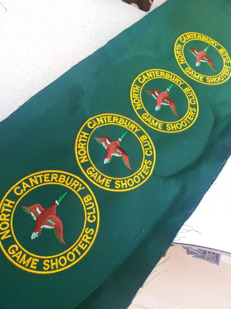 sports club custom embroidered badge