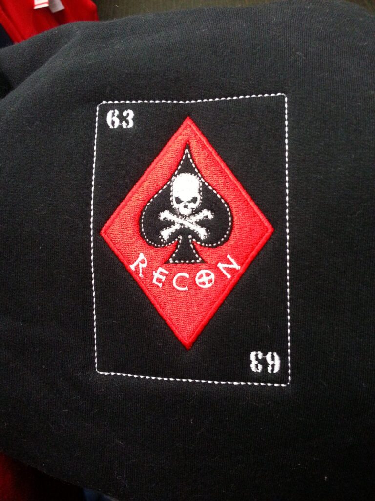 custom logo embroidery on woolen beanie