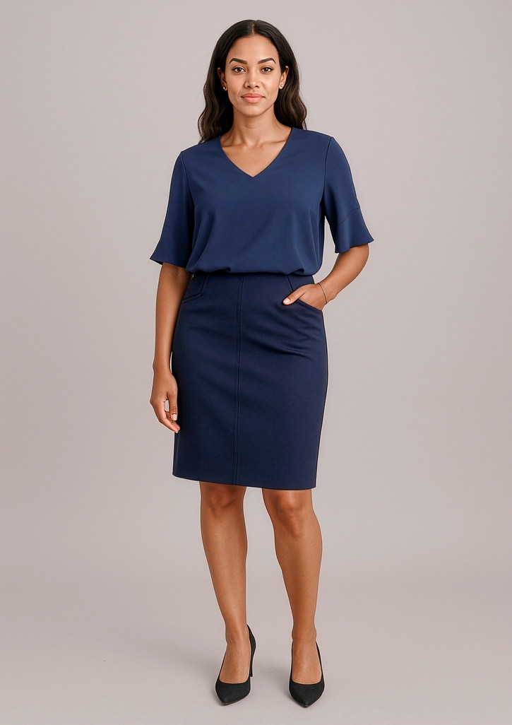 Womens Siena Bandless Pencil Skirt Womens Siena Bandless Pencil Skirt