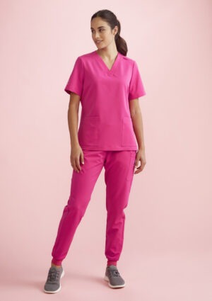 Womens Pink Jogger Scrub Pant Womens Pink Jogger Scrub Pant